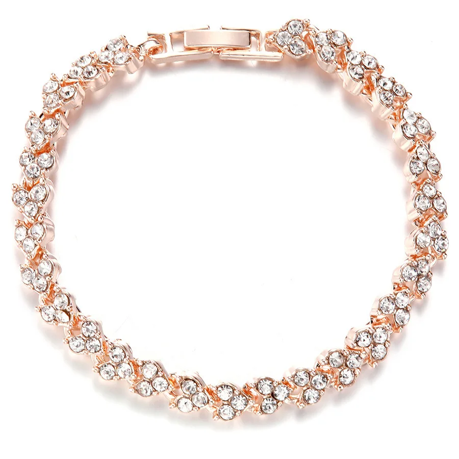 Iced Zircon теннисная цепочка браслет мужские ювелирные изделия в стиле хип-хоп
