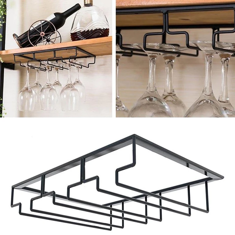 Полезные металла пива держатель Стеклянный шкаф для вина крючок вешалка полка