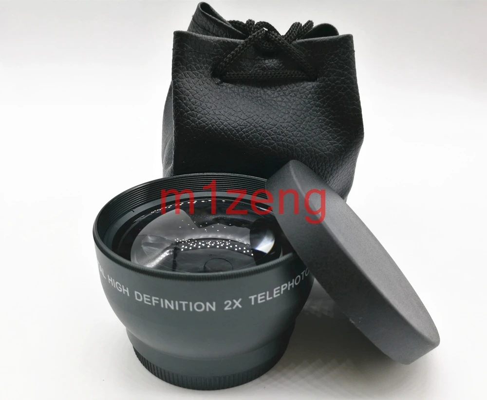 Телеобъектив 2.0x для цифровой зеркальной камеры 37 49 52 55 58 мм canon nikon pentax sony fuji olympus