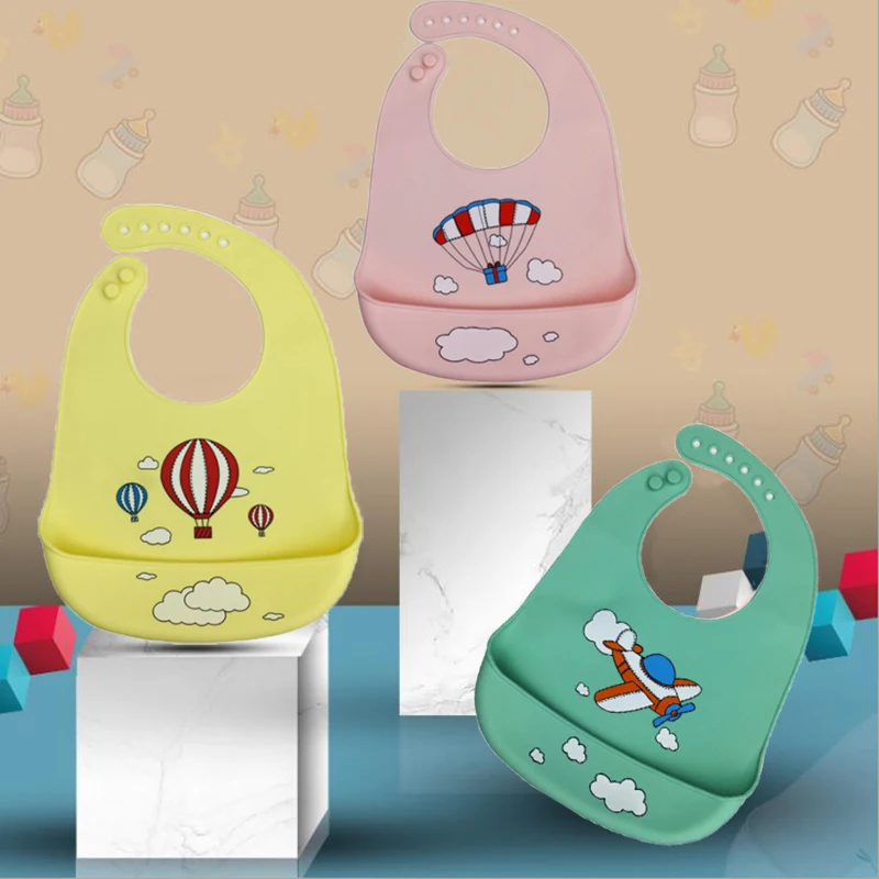 Силиконовые нагрудники для детей картонные детские водонепроницаемые мягкие