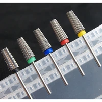 super tapered carbide nail drill bits with cut 332 two way 5 in 1 carbide bit drill accessories milling cutter for manicure