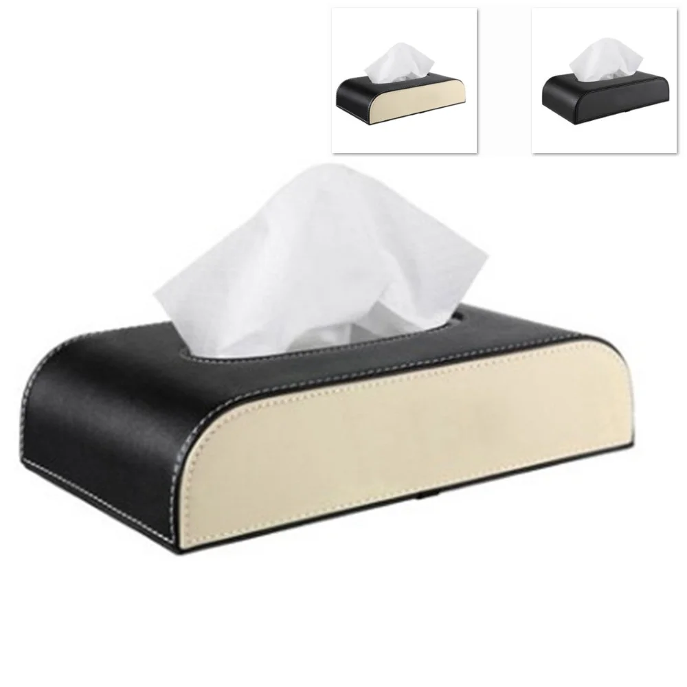 

Универсальный автомобильный подлокотник, кожаная коробка для салфеток, автоматический держатель, съемный подлокотник, черный, бежевый цве...
