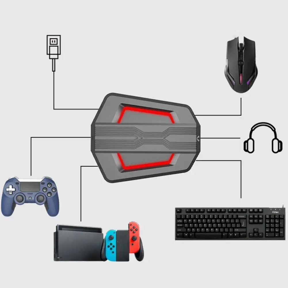 Новый конвертер для клавиатуры и мыши P6 адаптер контроллера совместимый с PS4/PS3 One