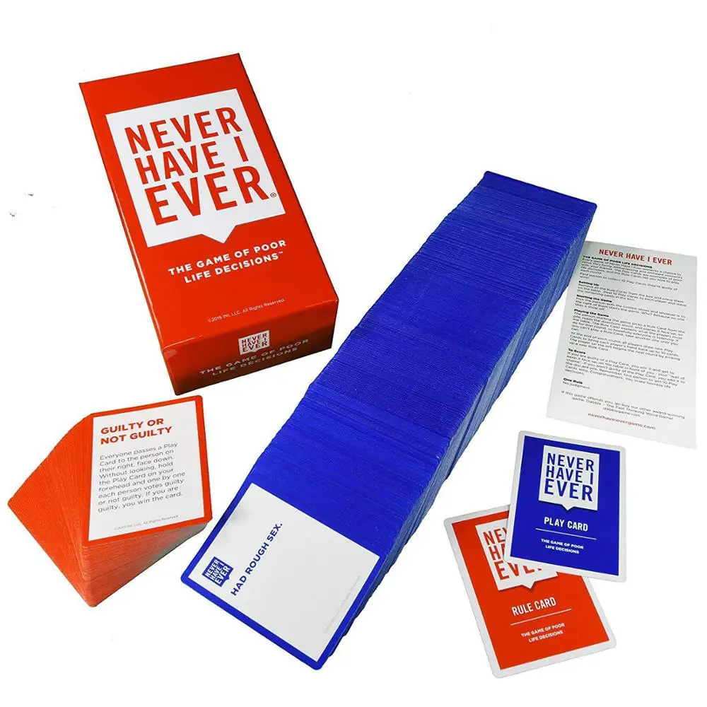 Никогда не было у меня никогда настольной игры |