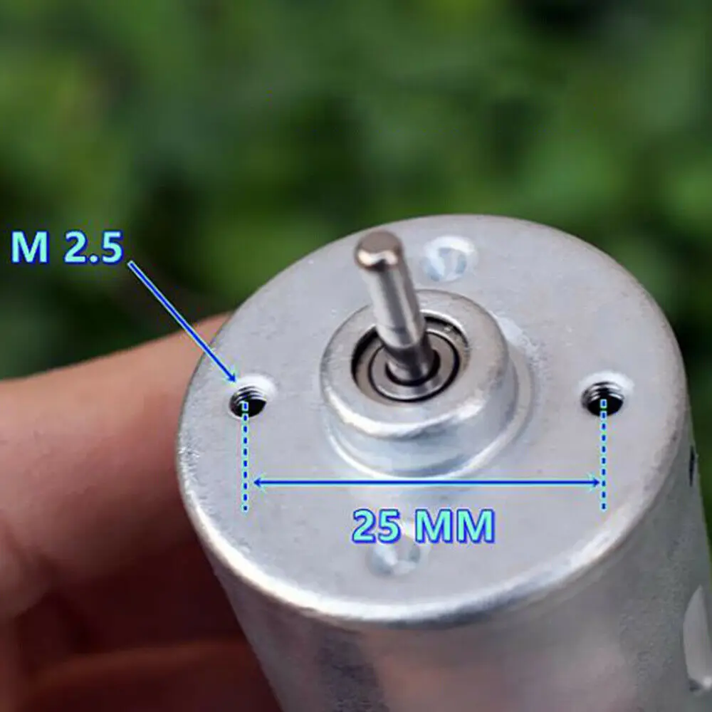 Micro 575 Electric Motor DC 12V 24V 36V Volt High Torque Low Speed Dual Ball Bearing 36mm Round Spindle Boat Car Model | Обустройство