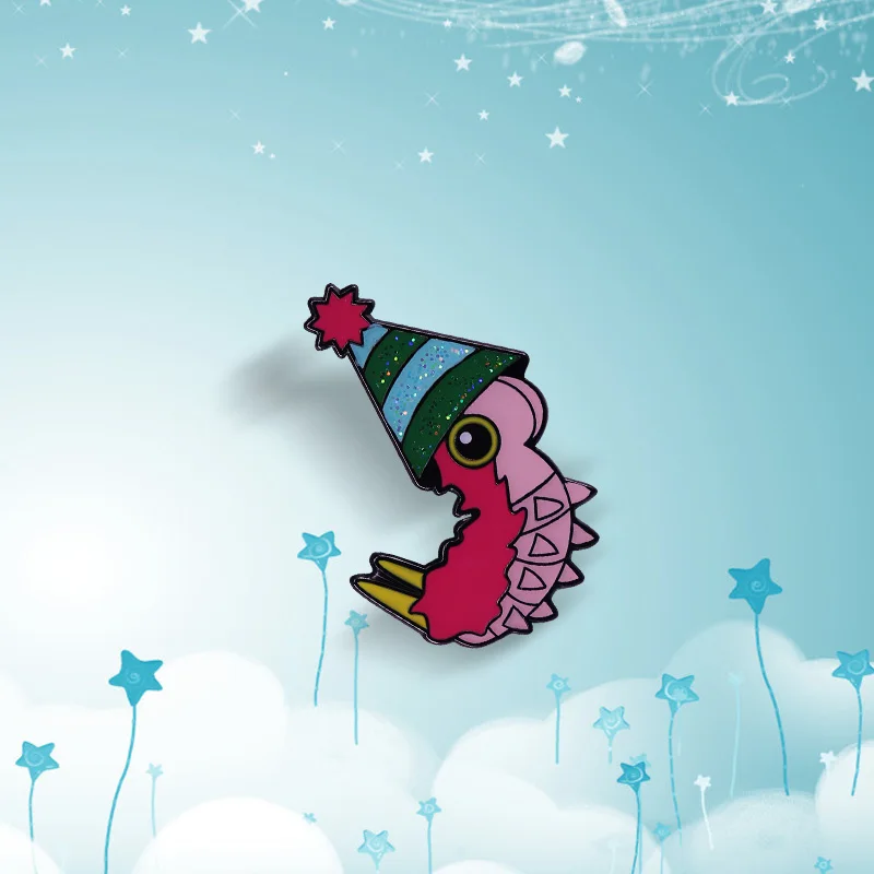 Эмалированная брошь в виде гусеницы жевательная Маленькая книга значок Весенняя