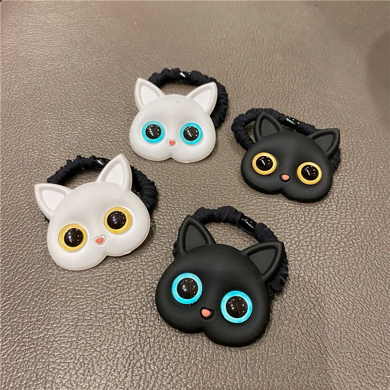 Новинка 2021 милые резинки для волос с кошачьими ушками женщин и девочек конского