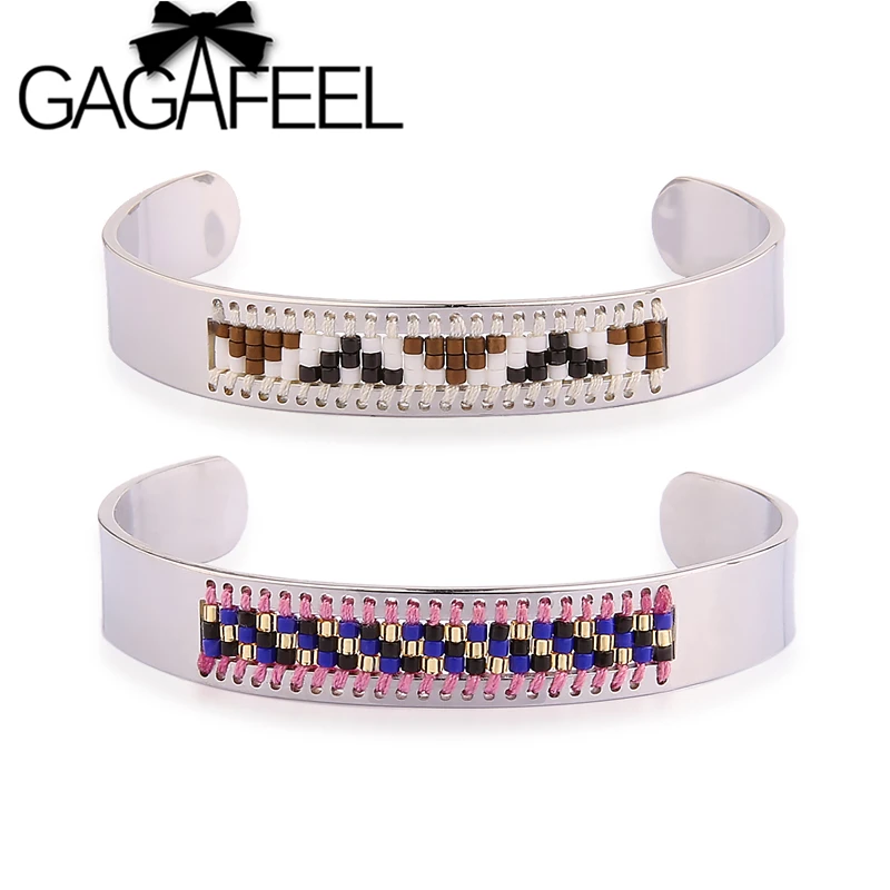 GAGAFEEL разноцветные бусины Шарм-браслеты для женщин богемный браслет из