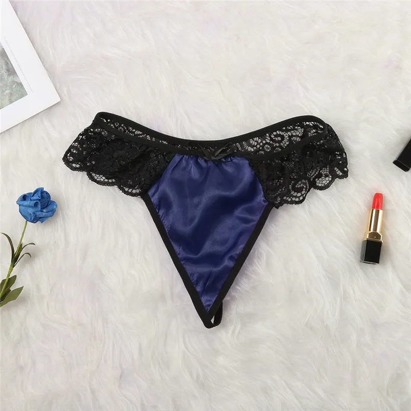 Сексуальные кружевные трусики нижнее белье для женщин стринги сзади женское