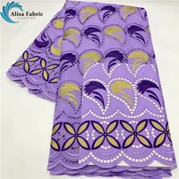 alisa african 100 cotton lace fabrics latest embroidery design nigerian lace fabrics 5 yardspcs for decoration xs03058835 90