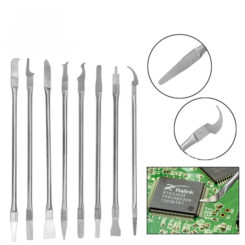8-in-1 IC Chip Repair And Removal Tool Kits For Mobile Phone Tablet Notebook LCD CPU Separation Glue Knife | Инструменты