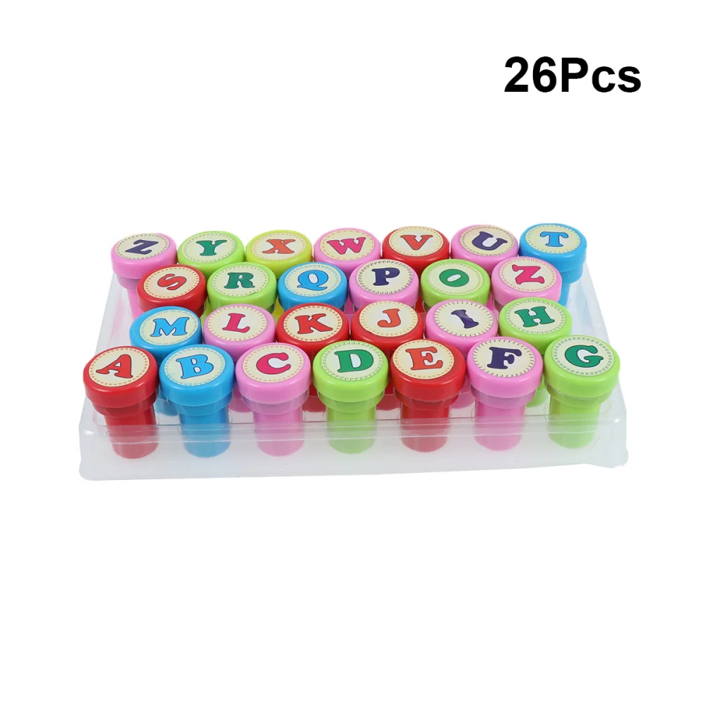 

26pcs English Letters Stamp Stamper Creative Educational Toys for Kids Children