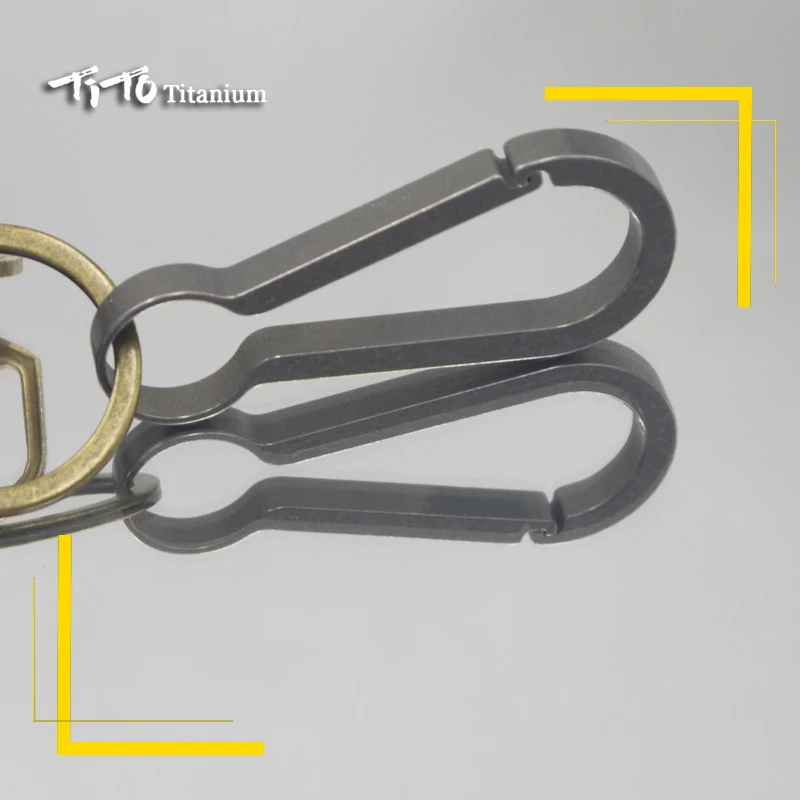 TiTo EDC титановая цепочка для ключей мульти титановый карабин кемпинга на открытом