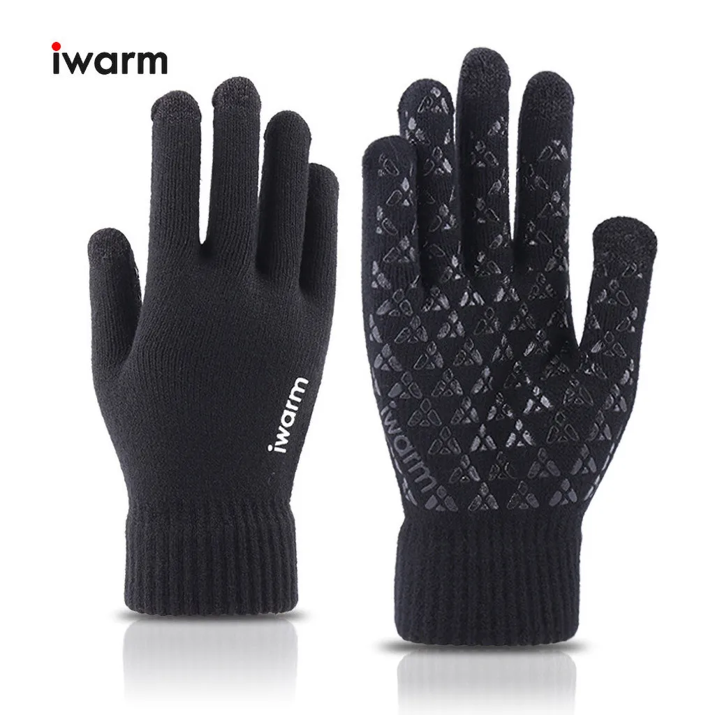 Зимние водонепроницаемые перчатки с сенсорным экраном противоскользящие на