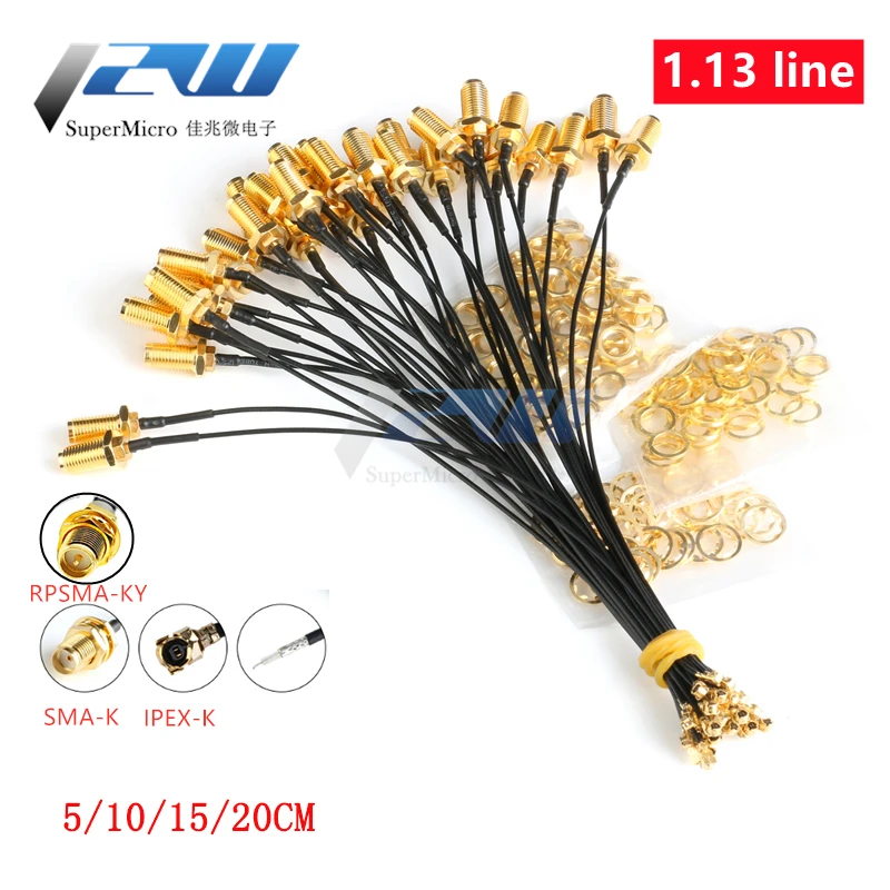 Бесплатная доставка！ 5 шт. Соединительный кабель SMA для uFL / u.FL IPX IPEX RF коаксиальный