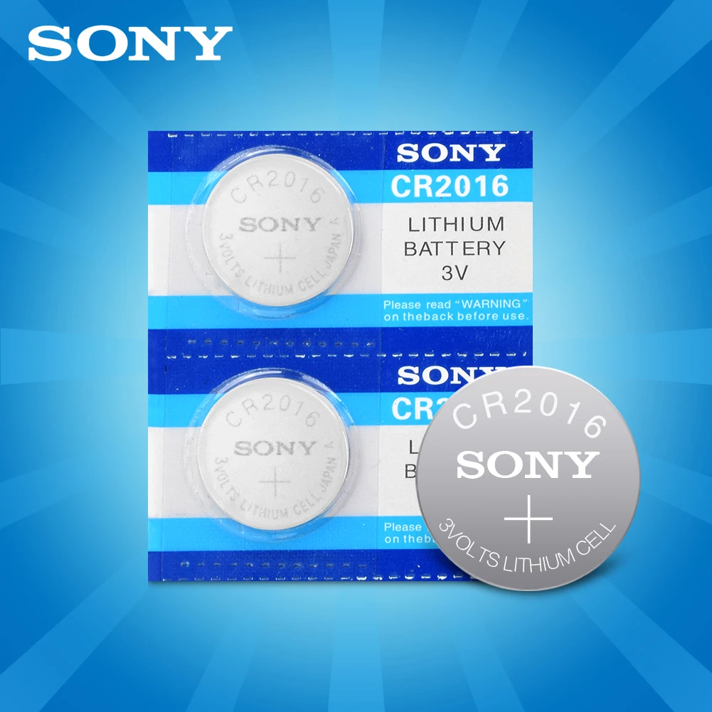 2 шт. для sony CR2016 3 в литиевый литий-ионный аккумулятор DL2016 ECR2016 LM2016 BR2016 CR кнопочный элемент батареи для монет Часы игрушки