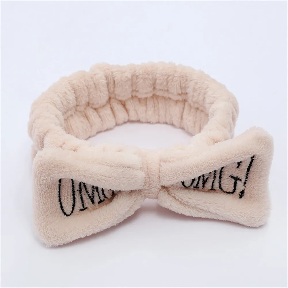 OMG аксессуары для волос женщин и девушек повязка на голову мягкая Коралловая