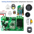 Модуль переключателя, 12 В, 24 В, 12 канала, прием Tuya Smart светильник, Открыватель для гаражных дверей, Google Assistant Alexa с RF 433 реле Zigbee