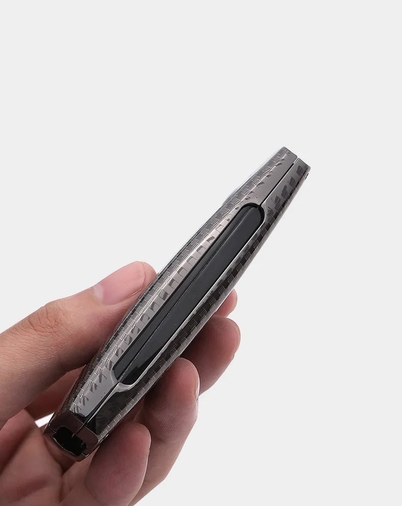 Углеродное волокно Стиль цинковый сплав автомобильный ключ чехол оболочка