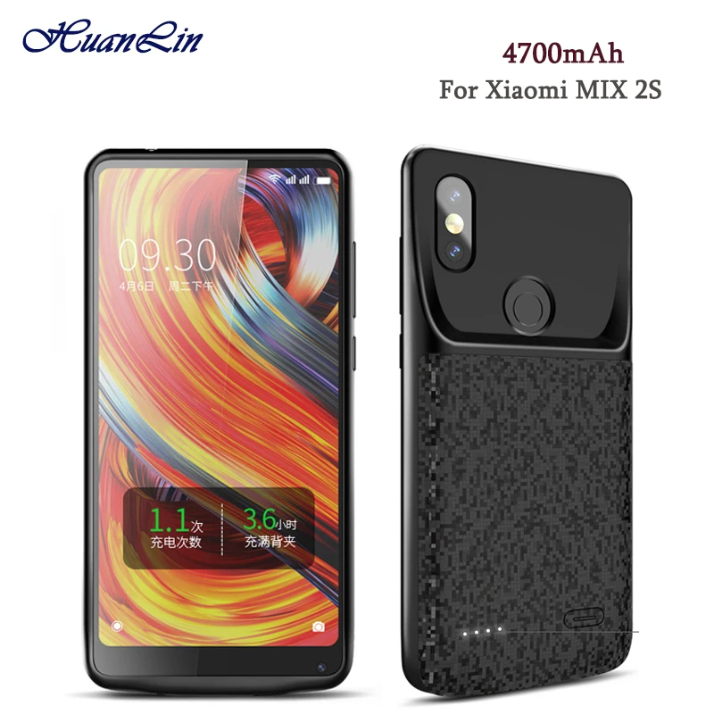 Высокое качество 4700mAh чехол питания для Xiaomi MIX 2S пакет резервного заряда батареи