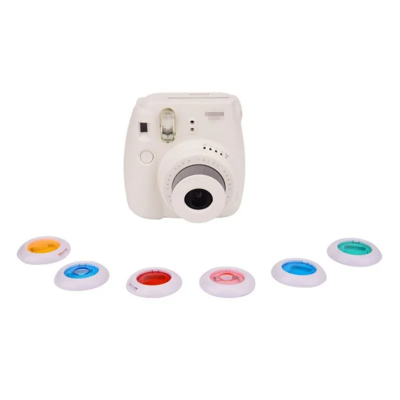 Для FujiFilm Instax Mini 7s 8+ 8 9 мгновенная камера 4 шт. красочные полуфильтр объектива несколько цветов выбор
