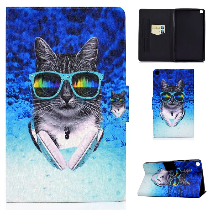 Чехол для Samsung Galaxy Tab A8 A 8 2019 чехол T290 с милым котом собакой кожаный 0 T295 T297 Защитные