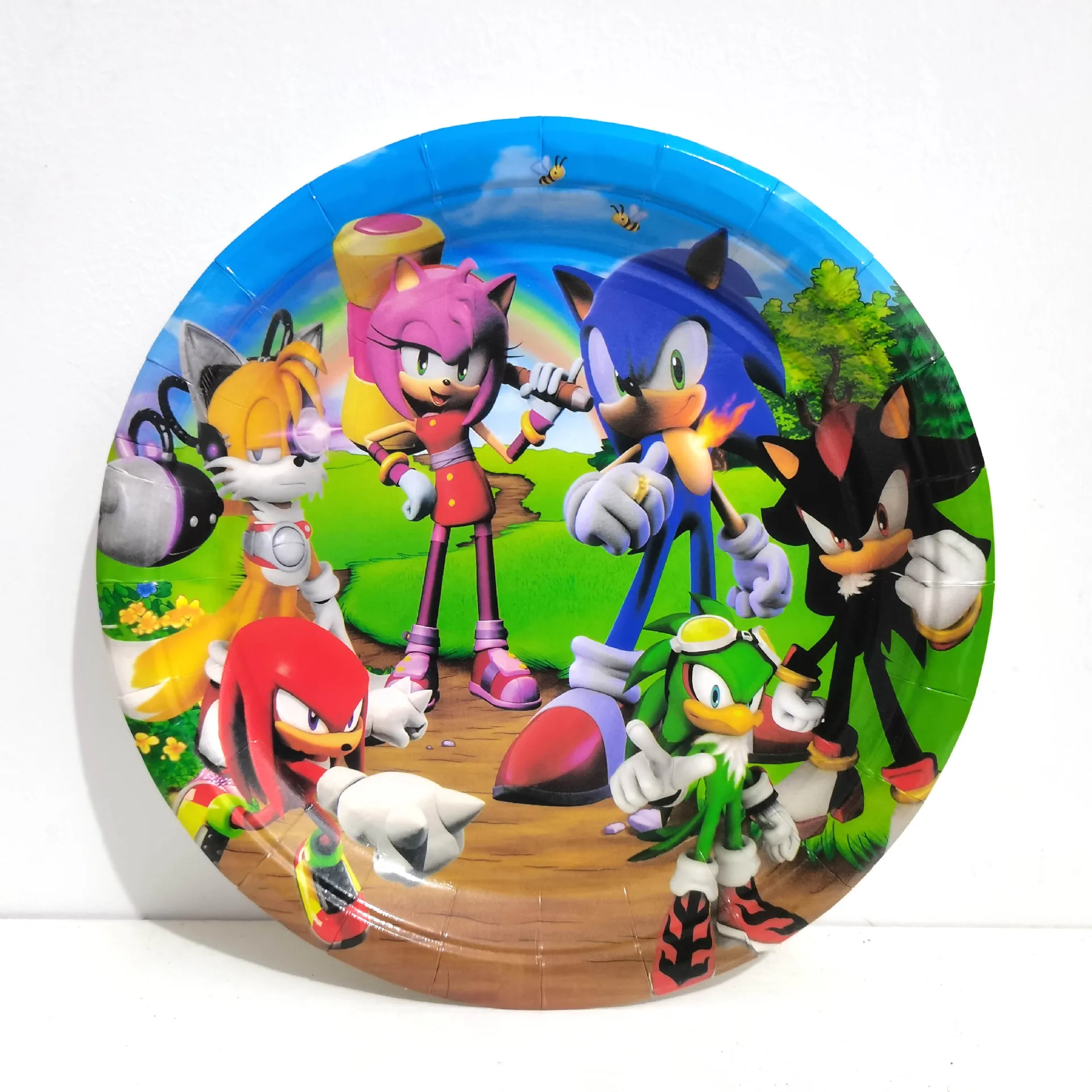 Праздничная посуда мультяшный ультразвуковой набор одноразовой посуды для дня