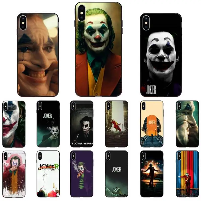 Nbдруикай Joker 2019 Хоакин Феникс Мягкий силикон черный цвет для iPhone11 pro Чехол