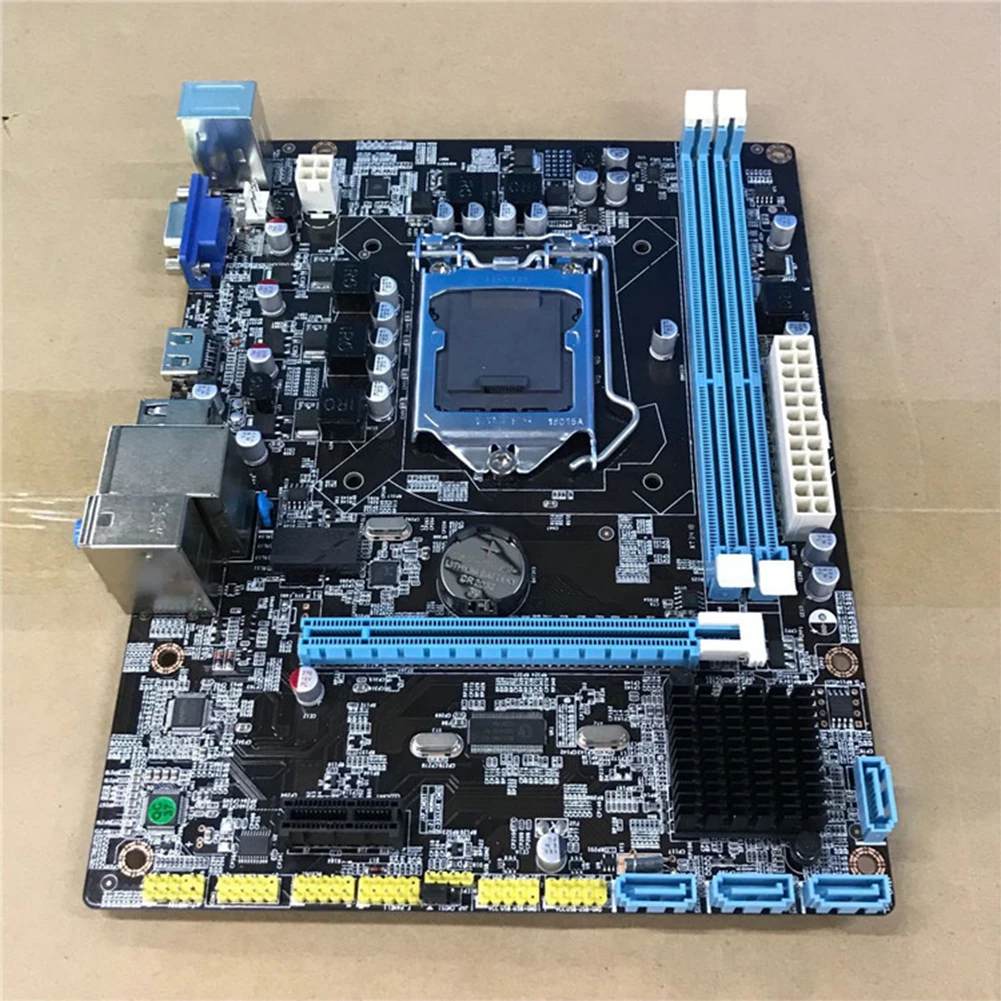 Микро ATX LGA 1156 материнская плата DDR3 ПАМЯТЬ VGA HDMI для Intel H55 LGA1156 I3 I5 I7 ЦП Xeon