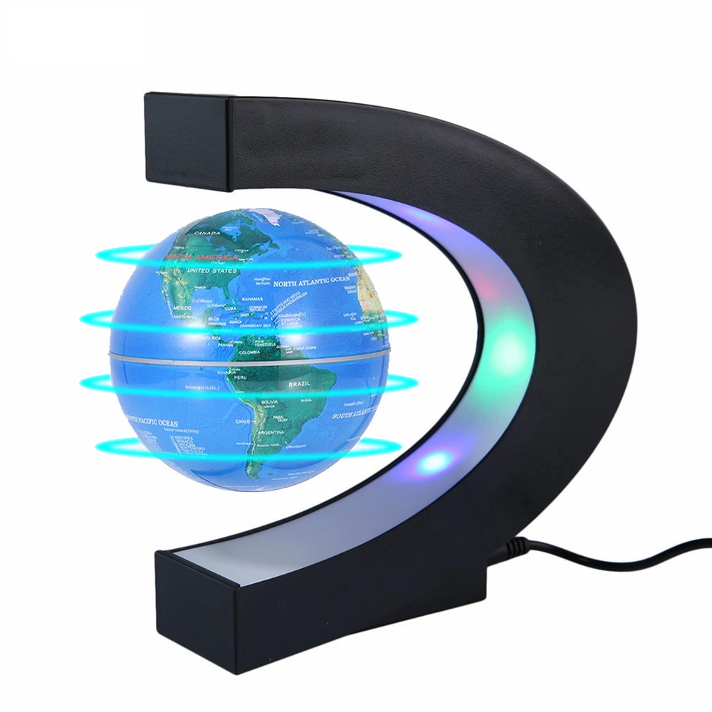 

LED World Map Magnetic Levitation Floating Globe levitating lamp Home Decor Night Light Novelty Ball Light Birthday Gift
