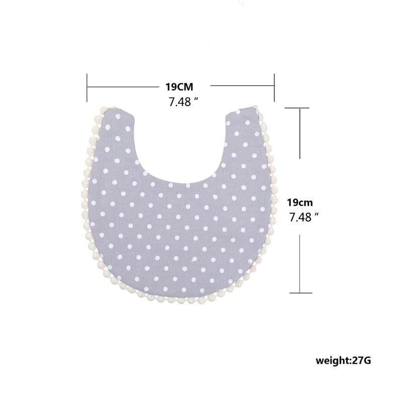 

1Pc Newborn Cotton Embroidery Double Side Bibs Baby Girls Saliva Towel Toddler Feeding Burp Cloth Kids Bandana Scarf