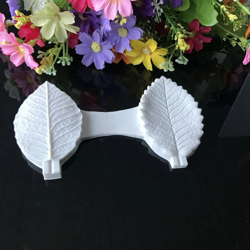 

Flower Making Rose Leaf Moulds Decor Rose Leaf Molds Cake Silicone Mold Candy Polymer Clay Fondant DIY Baking Tools