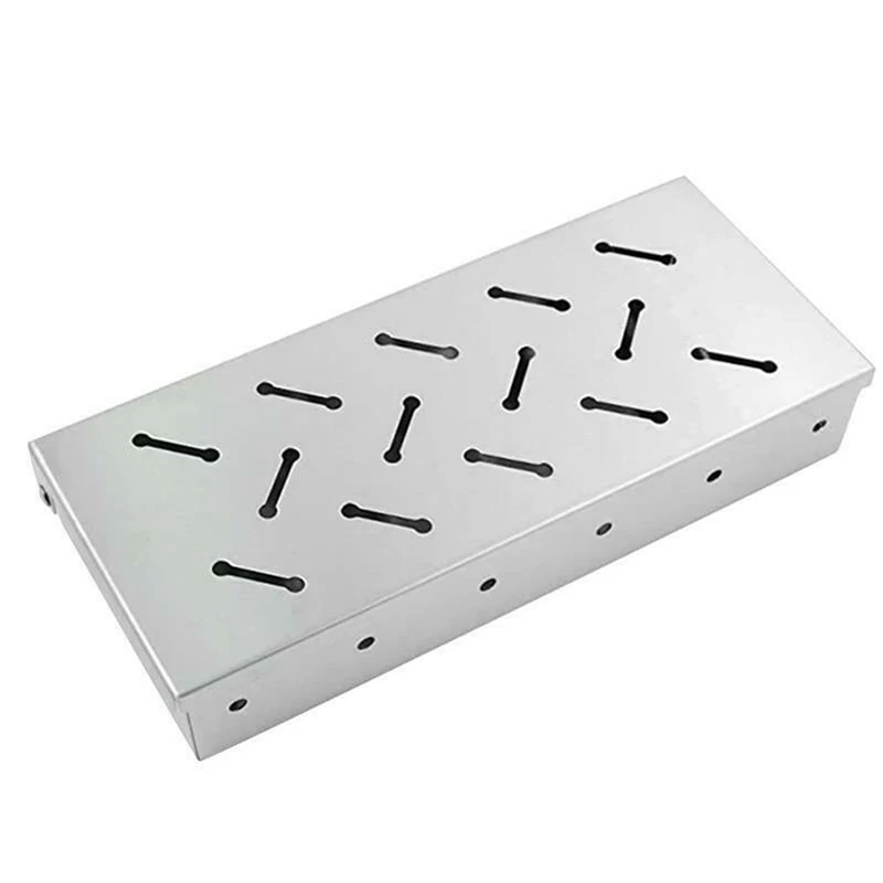 

Инструмент для барбекю с углем и газом, чехол для курицы, бекона, искусственное серебро, нержавеющая сталь, барбекю, коптильня для мяса, коро...