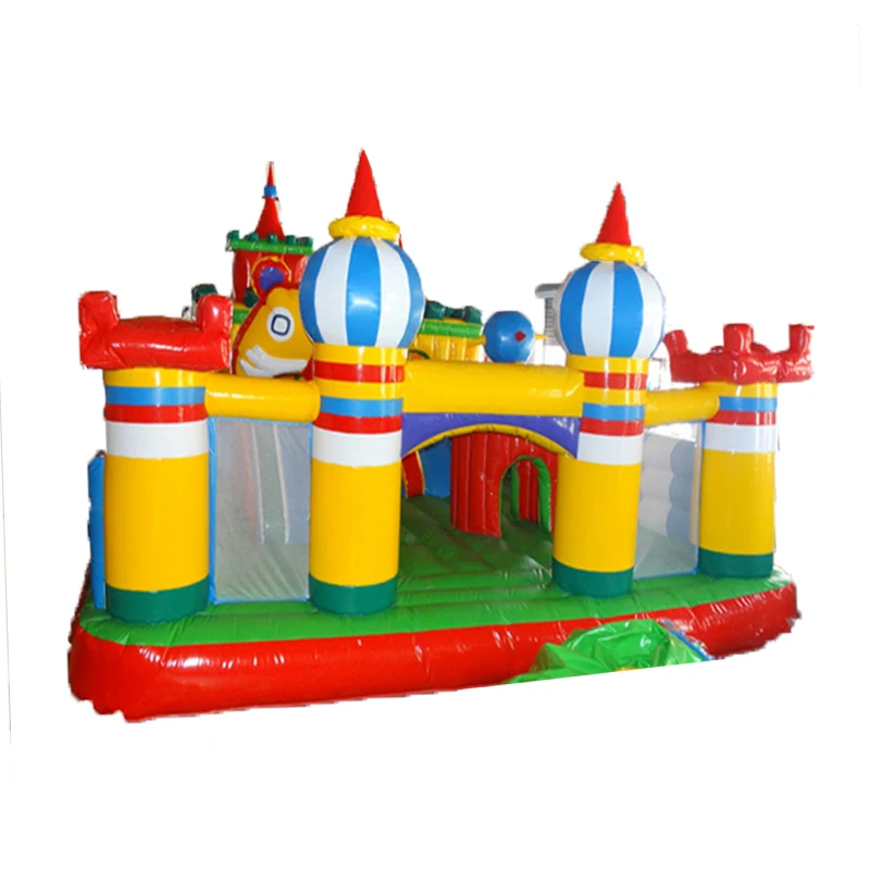 

Надувной домик для прыжков и горка, надувной город из ПВХ