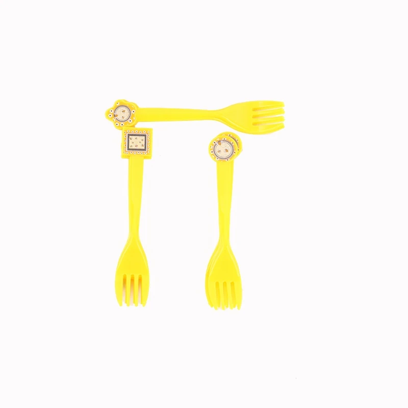 fork 10pcs Детская вечеринка на день рождения пчела кинематографическая тематика одноразовая посуда бумажная чашка скатерть День рождения украшение для детей - Цвет: fork 10pcs