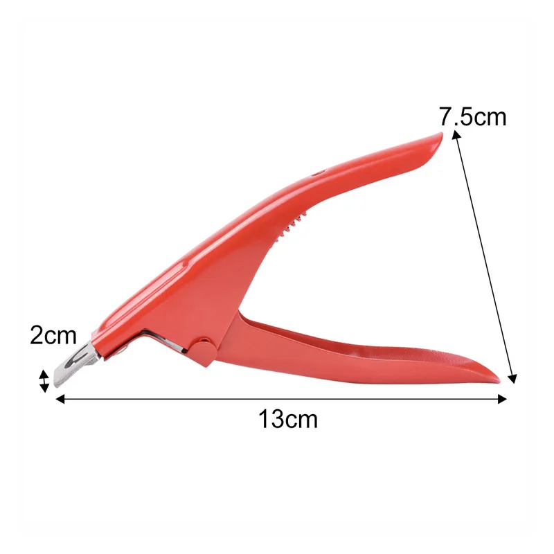 

4 Colors Nail Nail Clip U-shaped Scissors DI Nail Scissors False Nail Clippers