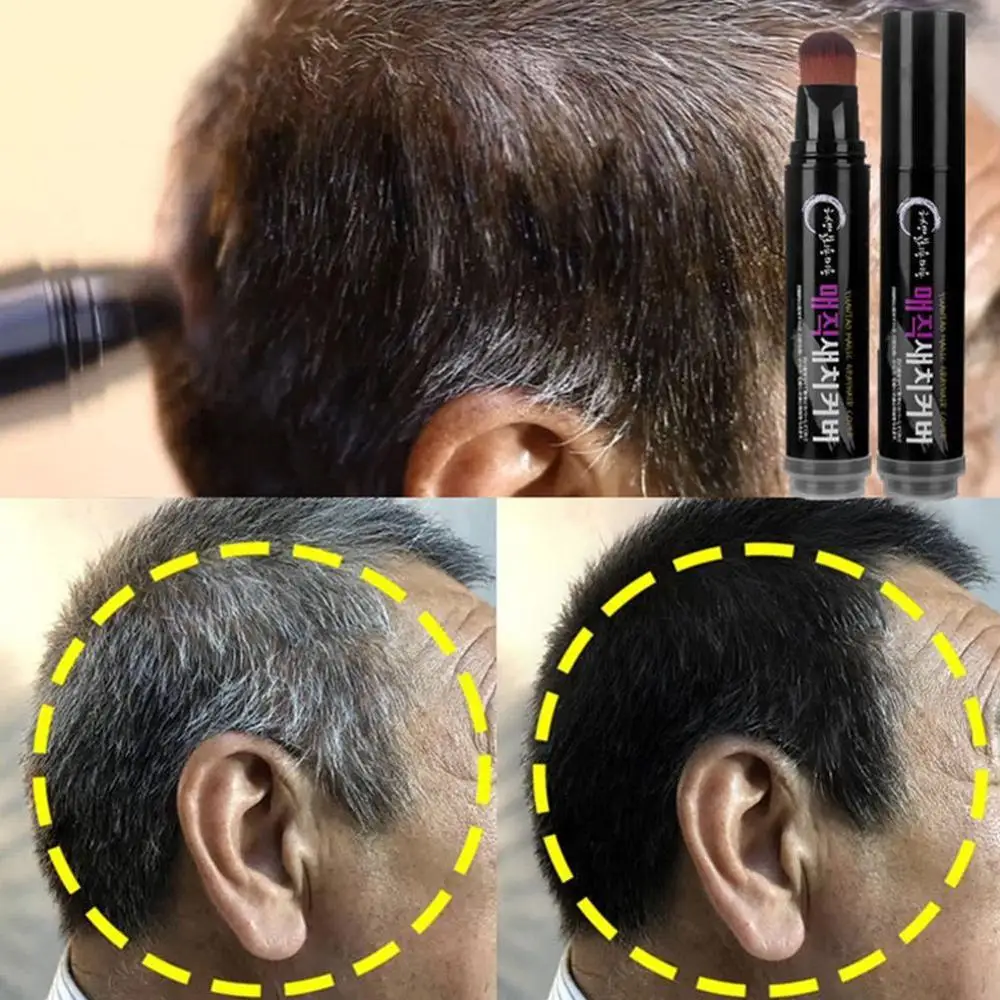

Temporary Hair Color Brush And Comb DIY Hair Color Wax Mascara Dye Cream Hair Color Pen One-time White Grey Hair Cover Up