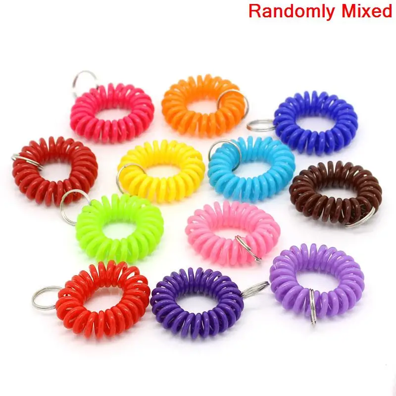 

20PCs Girl Elastic Hair Ties Band Rope Ponytail Holders Mixed 11cm(Ropes Size:14mm Dia)