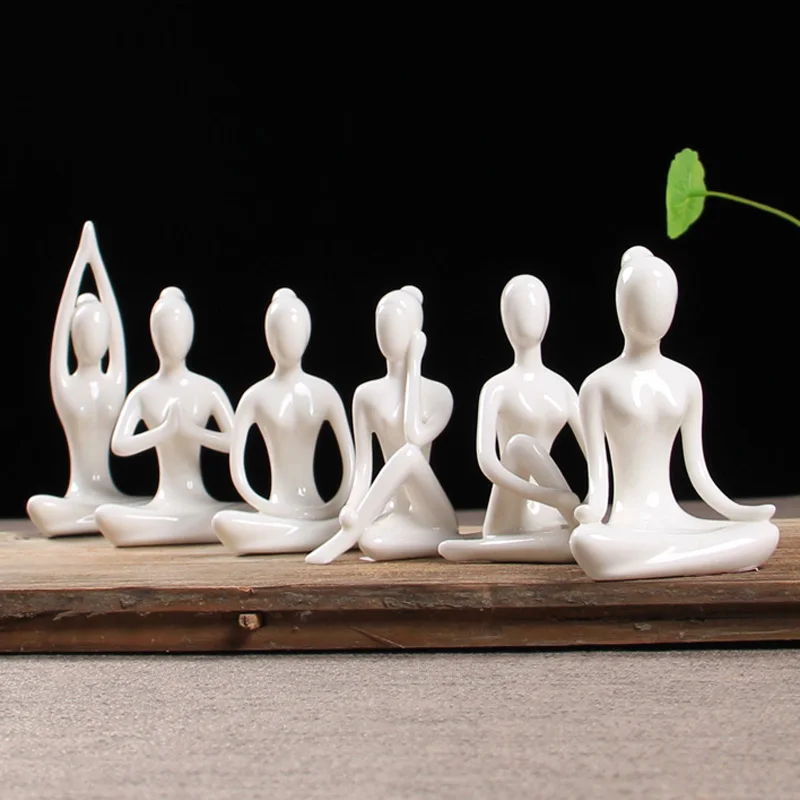 

Ceramic yoga female body small ornaments modern minimalist living room room decoration home decoration ornaments