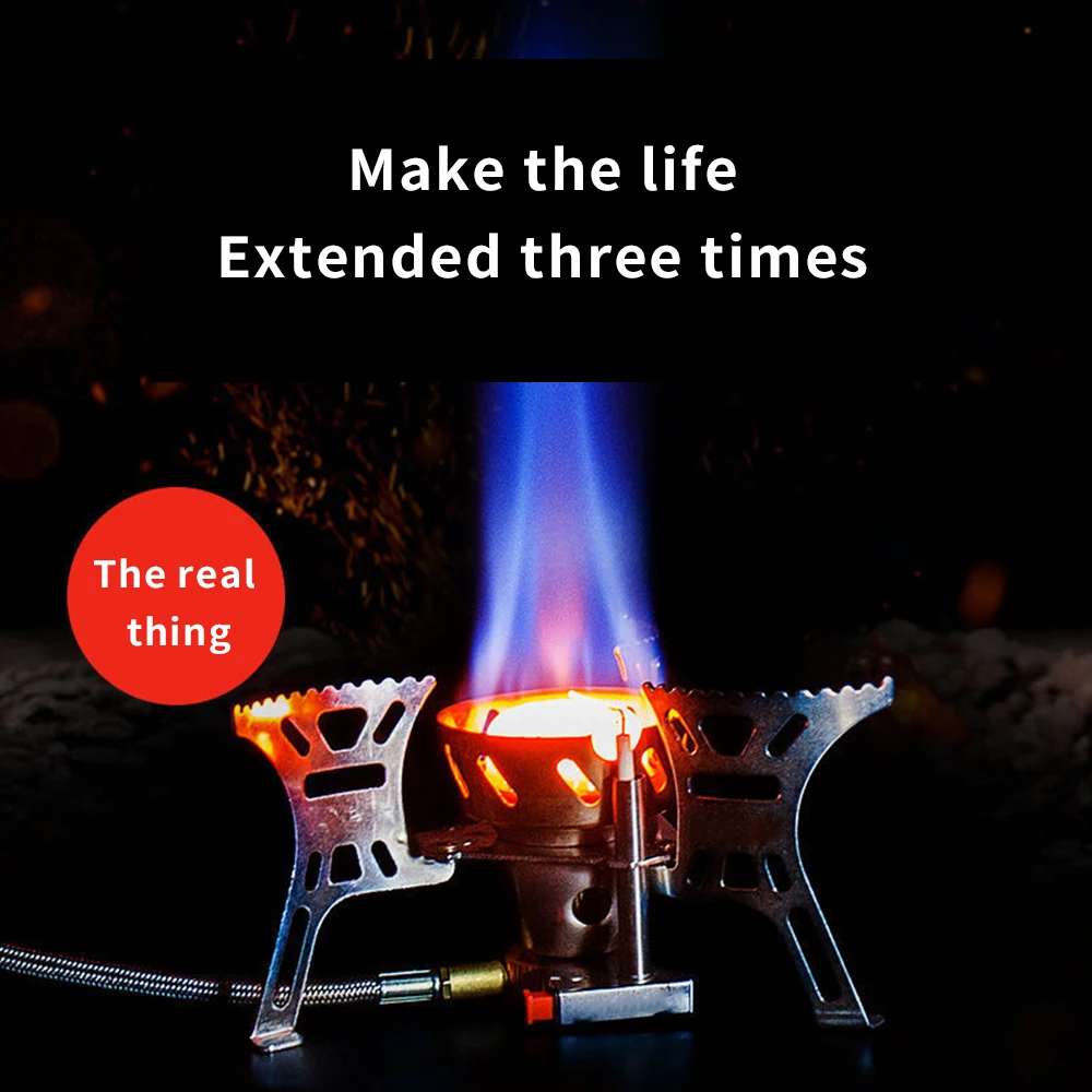 Мини Портативная уличная ветрозащитная плита для кемпинга газовая портативная