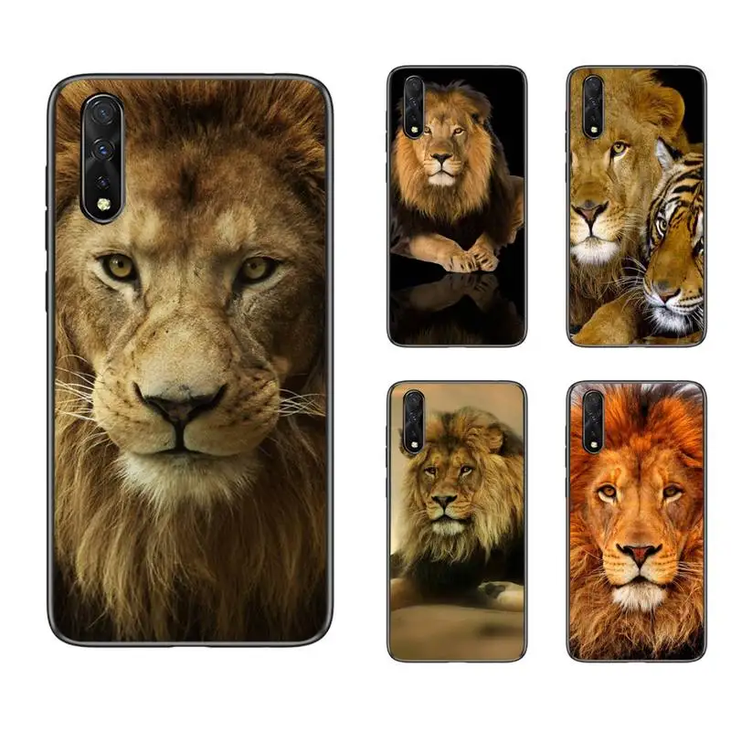 

Lion Art Cool Animal Phone Case For Samsung A10S A12 A02 A20E M30 A31 A32 A40 A50 S A52 A51 A70 A71 A80 Cover Fundas Coque