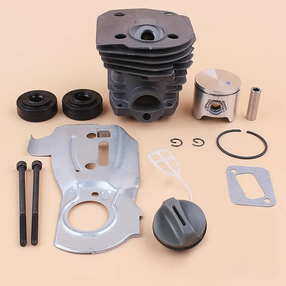 

Направляющая Пластина для поршня цилиндра, 44 мм, масляные колпачки, уплотнения, подходят для бензопилы Husqvarna 340, 345, 350