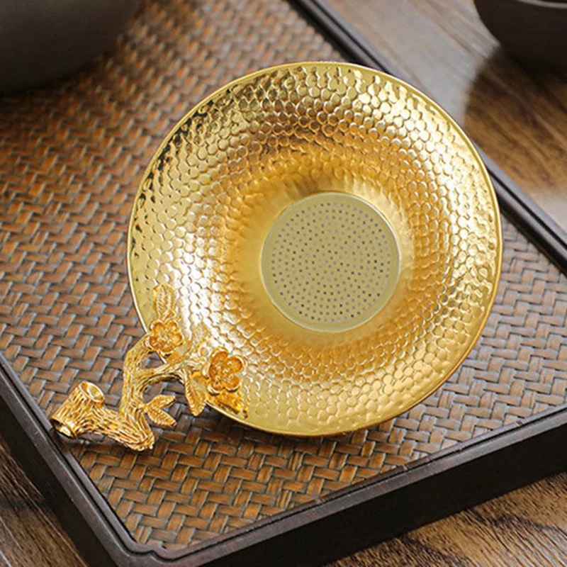 Набор для чая ручной работы из чистой меди набор утечки Рельефный цветок сливы