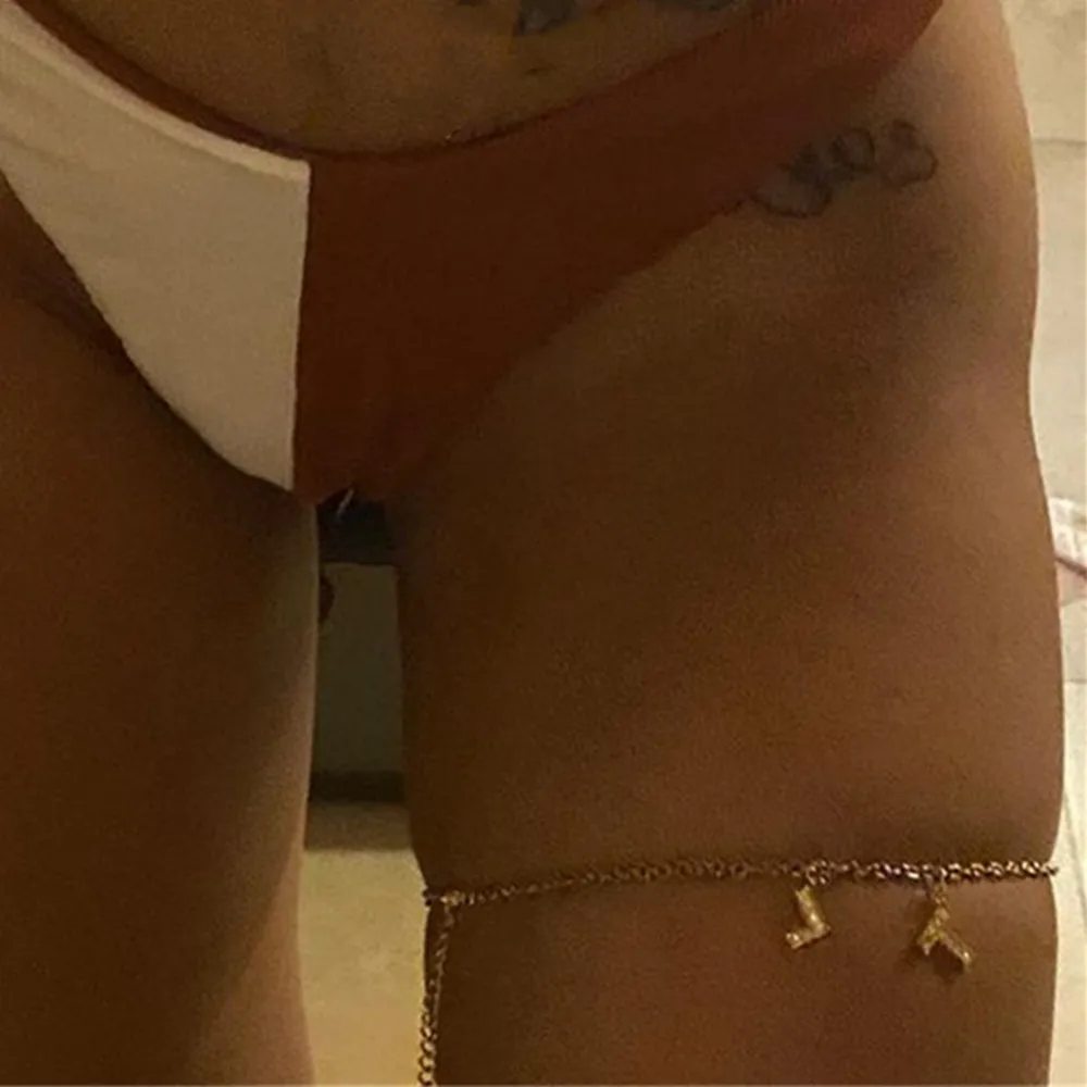 

Handmade Metal Custom Letter Garter Leg Thigh Chain Body Jewelry for Women DIY Sexy Body Harness Body Chain Thigh Accessories
