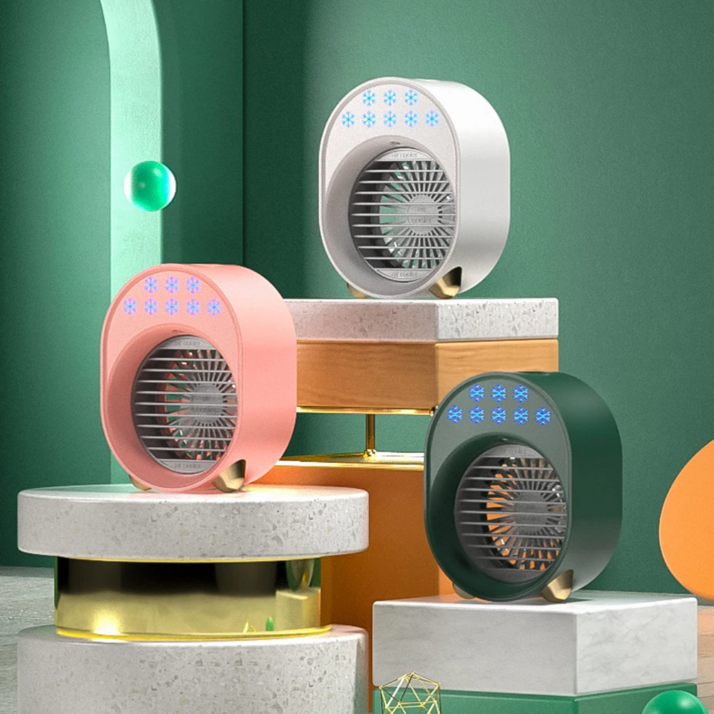 

Portable USB Quiet Nano Spray Air Cooler Humidifier Fan Summer Personal Desktop Table Fan for Office Bedroom School Travel