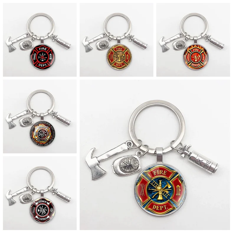 Новинка 2020 брелок для ключей от пожарного огнетушителя шляпы топора инструмент