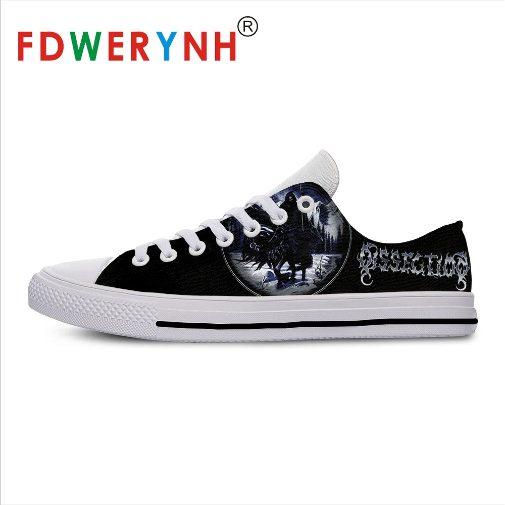 

Dissection Band Most Influential Metal Bands of All Time Men's Low-top Casual Shoes 3D Pattern Logo Men Shoes