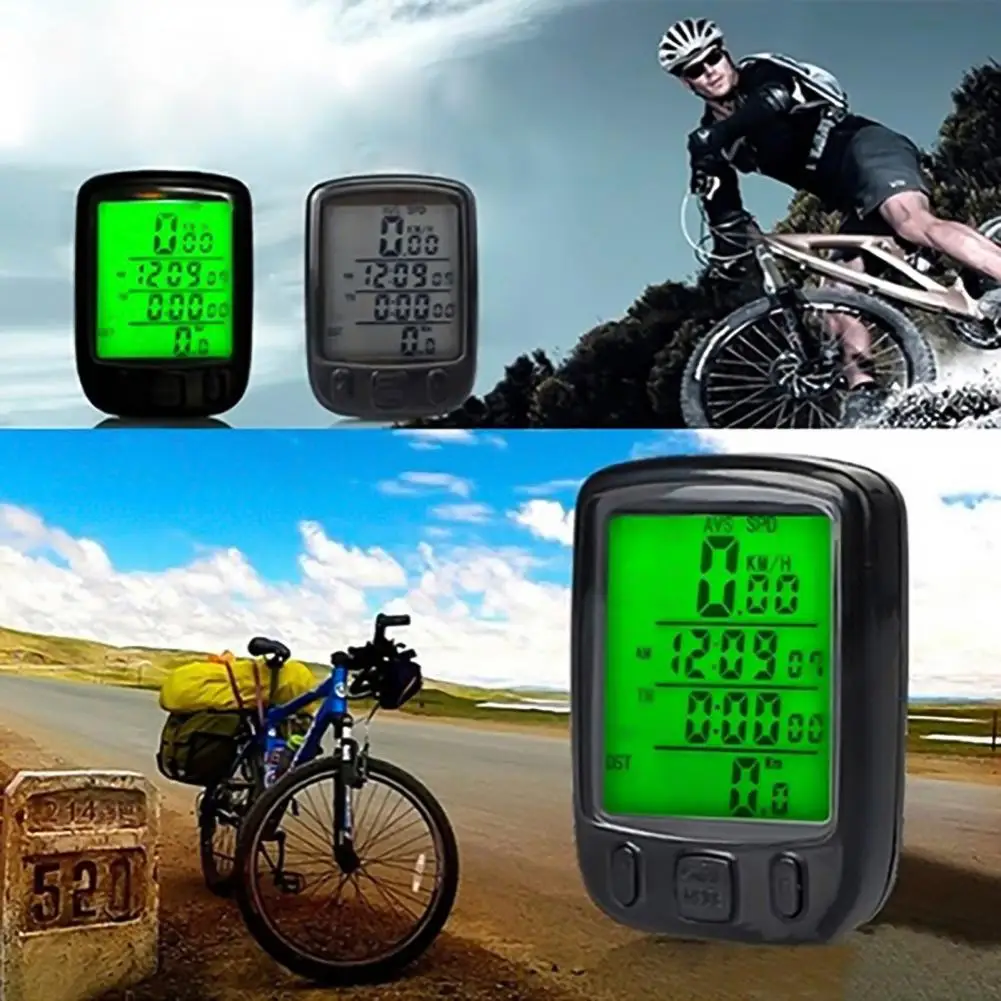

LED Waterproof Bicycle Cycling Bike Odometer Stopwatch Speedometer Odometer Screen Plastic Backlight Speedometer for Cycling