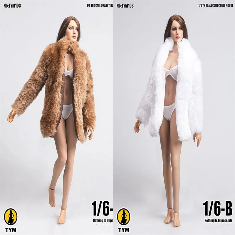 

1/6 тим103 благородная Дамская Шуба, Дамская одежда, подходит для женских экшн-фигурок 12 дюймов