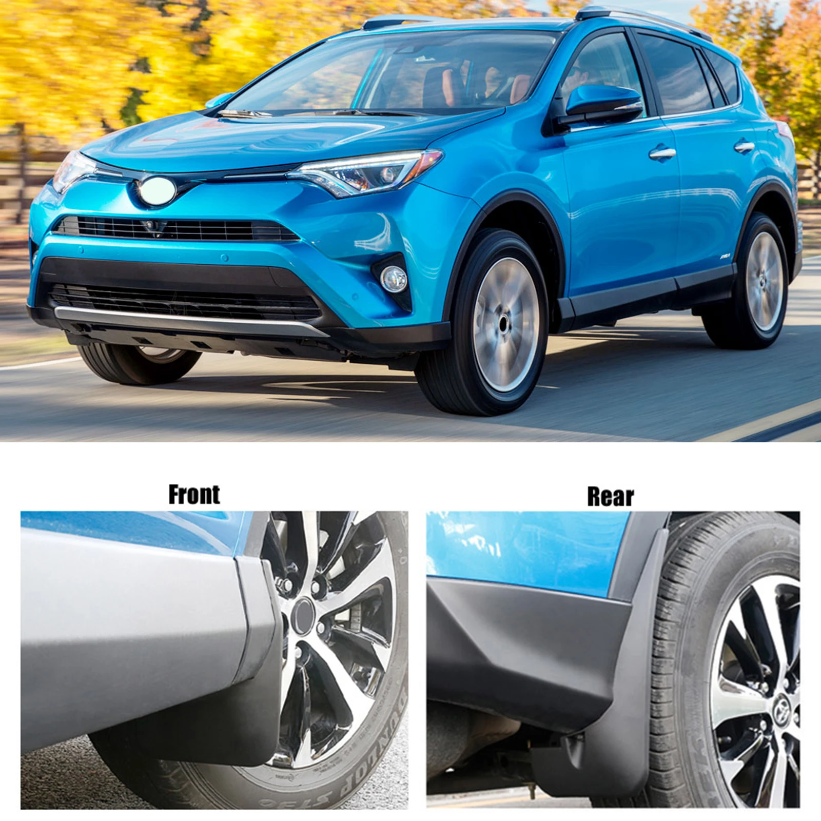 Брызговики литые для Toyota RAV4 2016 2017 2018 4 шт./набор
